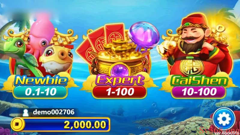 Cách chơi Cai Shen Fishing Các loại phòng chơi của Cai Shen Fishing