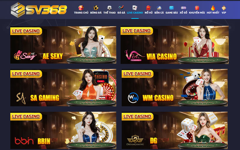 Casino SV368 trực tuyến